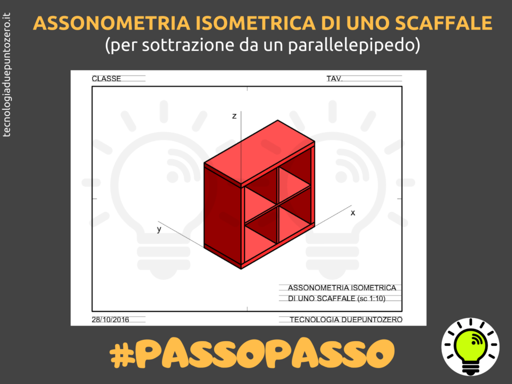 Assonometria Isometrica Di Uno Scaffale - Tecnologiaduepuntozero.it